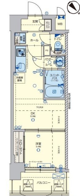 SDグランツ神戸ランドマークの物件間取画像