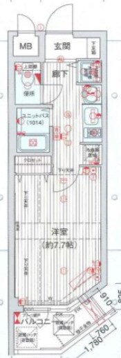 プレサンス神戸駅前グランツの物件間取画像