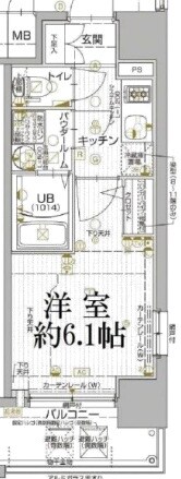 エスリード神戸兵庫駅マリーナスクエアの物件間取画像