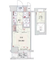 エステムコート神戸県庁前3フィエルテの物件間取画像