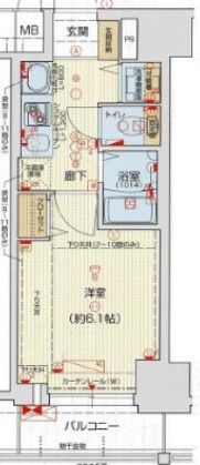 ララプレイス三宮東アスヴェルの物件間取画像