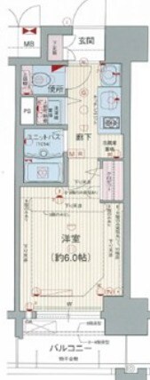 プレサンス三宮ルミネスの物件間取画像