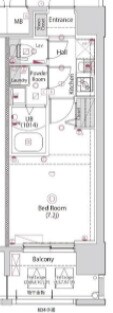 クレストタップ神戸湊町ブランの物件間取画像