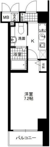 三ノ宮駅 徒歩7分 4階の物件間取画像