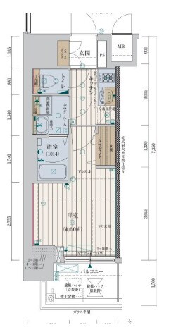 レジュールアッシュ神戸ヴィヴァンの物件間取画像