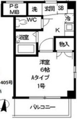 アスール神戸の物件間取画像