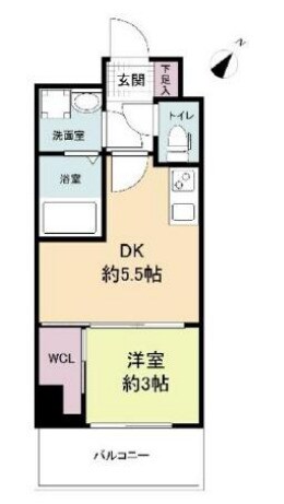 セレニテ神戸元町クレアの物件間取画像