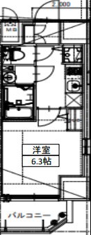 エスリードレジデンス神戸三宮の物件間取画像