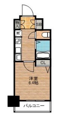 エステムプラザ神戸水木通グランクロスの物件間取画像