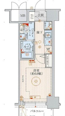 エステムプラザ神戸西IVインフィニティの物件間取画像