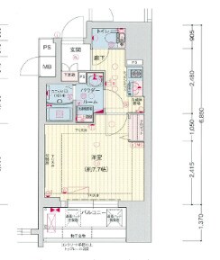 プレサンス神戸元町ベルシオンの物件間取画像