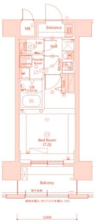 クレストタップ神戸湊町ブランの物件間取画像