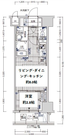 リヴィアスコウベラメールの物件間取画像