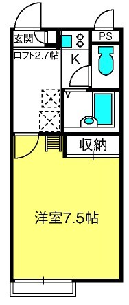 南与野駅 徒歩14分 2階の物件間取画像