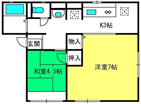 シティ東一番館の物件間取画像