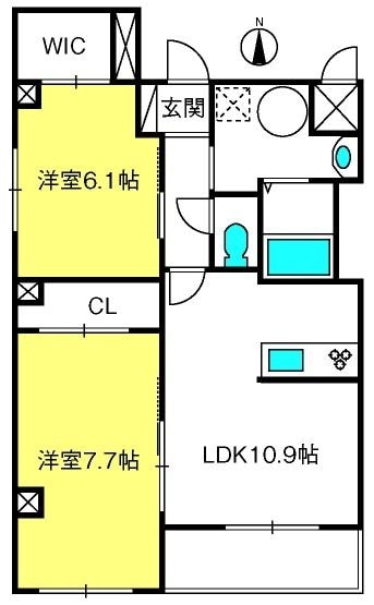 東浦和駅 徒歩15分 1階の物件間取画像