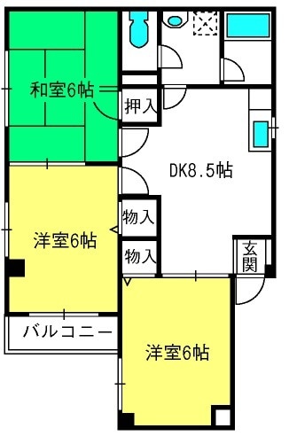 パティオ上落合の物件間取画像