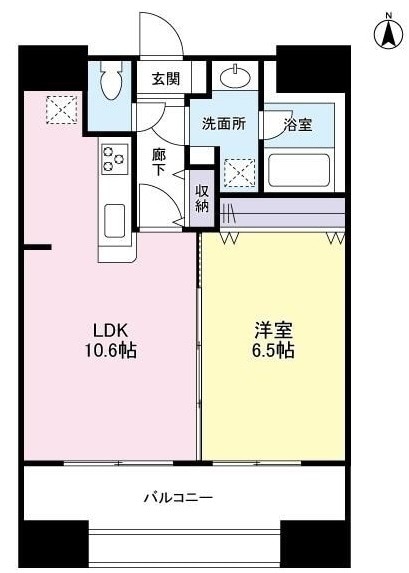 浦和駅 徒歩10分 8階の物件間取画像