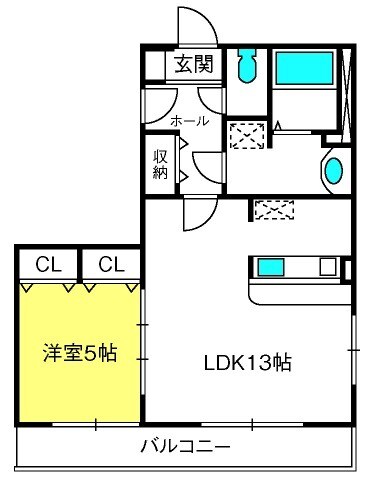 土呂駅 徒歩6分 5階の物件間取画像