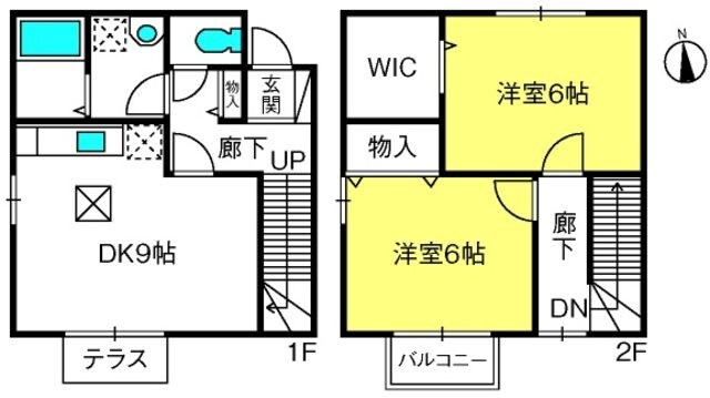 東川口駅 バス13分  差間南下車：停歩3分 2階の物件間取画像