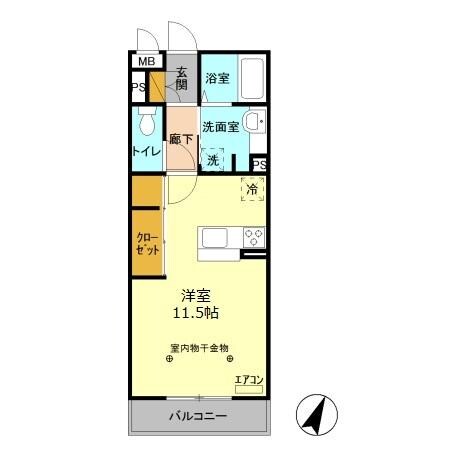 越谷レイクタウン駅 徒歩12分 2階の物件間取画像