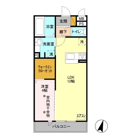 越谷レイクタウン駅 徒歩10分 3階の物件間取画像