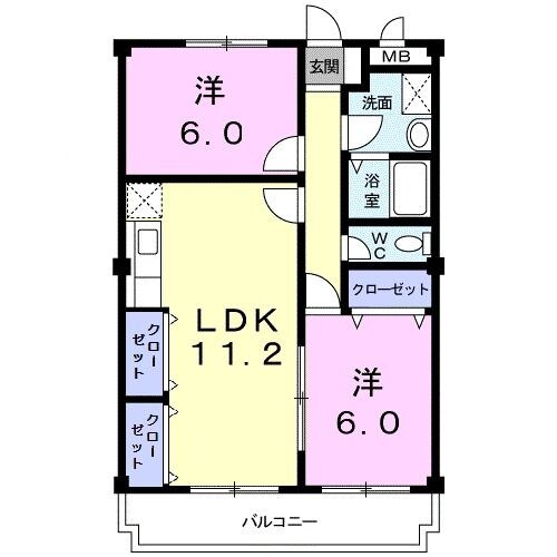 東浦和駅 徒歩13分 3階の物件間取画像