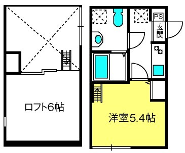 越谷駅 徒歩15分 2階の物件間取画像