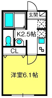 南越谷駅 徒歩14分 3階の物件間取画像