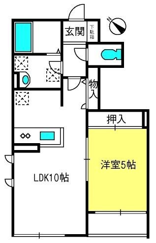 与野本町駅 徒歩26分 1階の物件間取画像