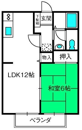 新井宿駅 徒歩10分 1階の物件間取画像