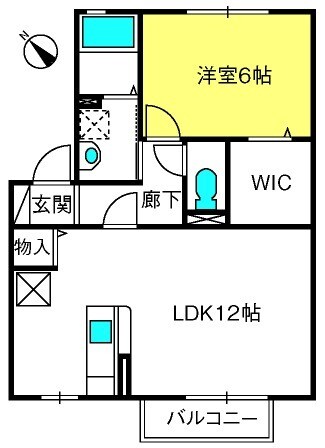 東浦和駅 徒歩18分 2階の物件間取画像