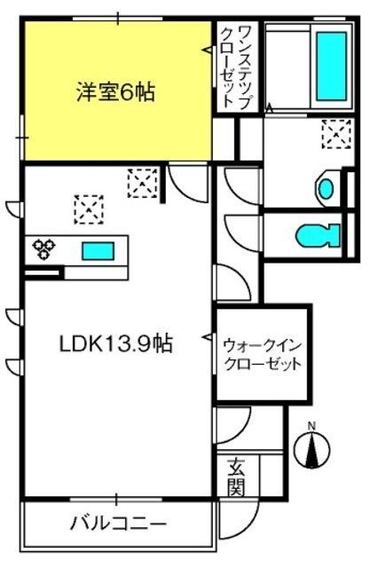 西大宮駅 徒歩14分 1階の物件間取画像