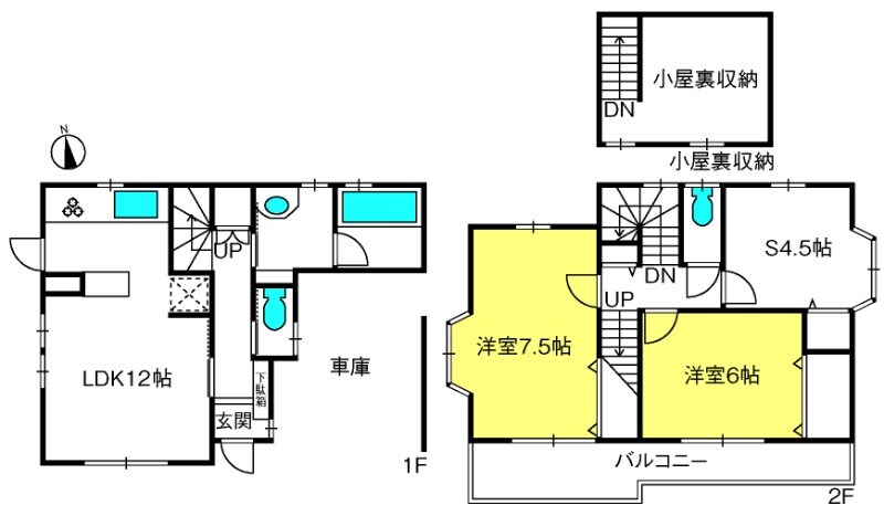 新井宿駅 徒歩5分 2階の物件間取画像