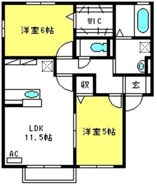 西大宮駅 徒歩11分 2階の物件間取画像