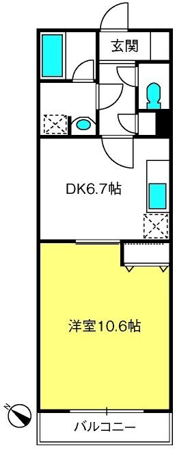 戸塚安行駅 徒歩9分 1階の物件間取画像