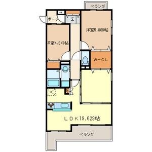 大宮駅 徒歩13分 2階の物件間取画像