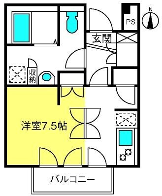 東川口駅 徒歩22分 1階の物件間取画像