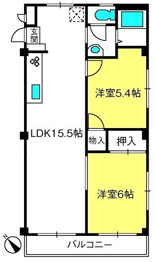 大宮駅 バス17分  三橋総合公園南口下車：停歩11分 3階の物件間取画像