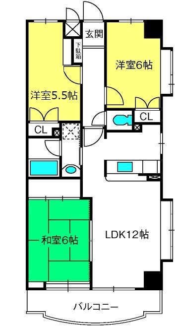 ヒルズ六本木弐番館の物件間取画像