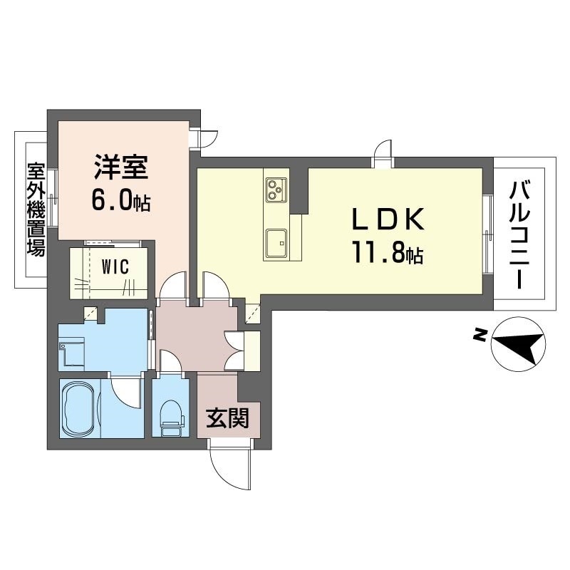 大宮駅 バス5分  櫛引南下車：停歩7分 2階の物件間取画像