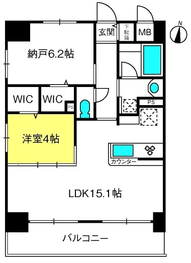 浦和駅 徒歩15分 1階の物件間取画像