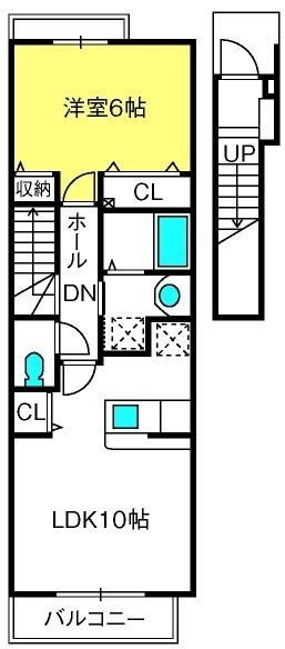 東浦和駅 バス16分  宮本二丁目下車：停歩1分 2階の物件間取画像