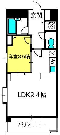 大宮駅 徒歩7分 6階の物件間取画像