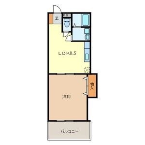 与野本町駅 バス15分  在家橋通り下車：停歩4分 1階の物件間取画像