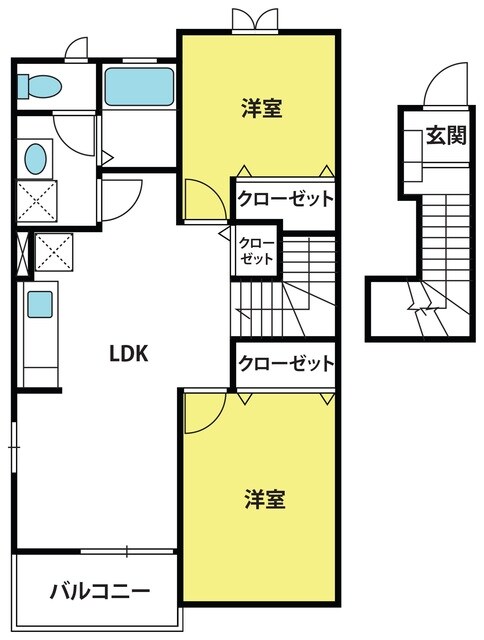 アムール02の物件間取画像