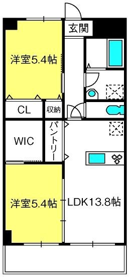 南越谷駅 徒歩10分 3階の物件間取画像