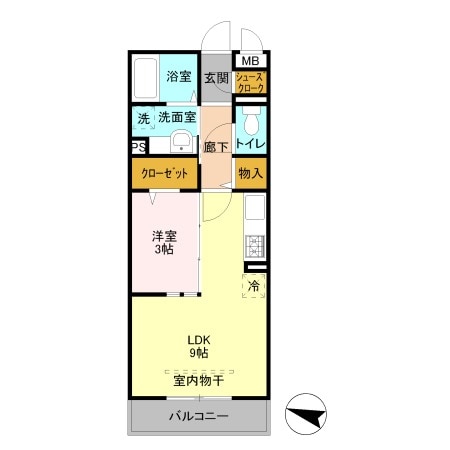 獨協大学前駅 徒歩9分 2階の物件間取画像