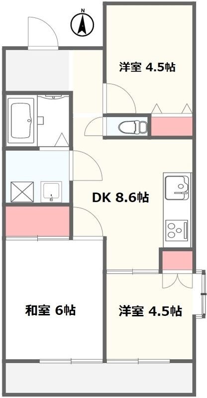 南鳩ケ谷駅 徒歩10分 2階の物件間取画像