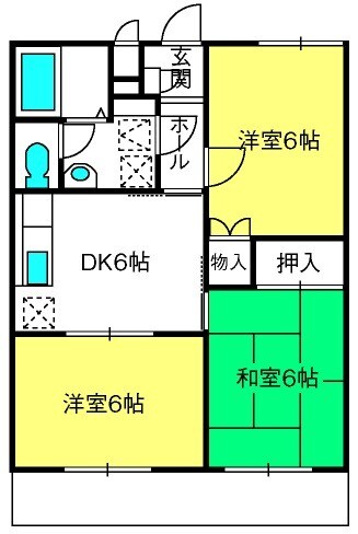 北上尾駅 徒歩9分 2階の物件間取画像